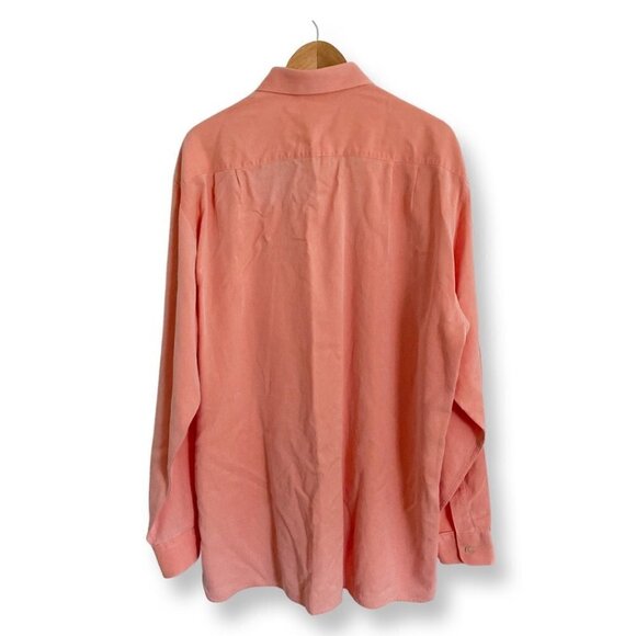Ermenegildo Zegna Mens Long Sleeve Button Down Shirt. Size XXL. Orange - Picture 2 of 11